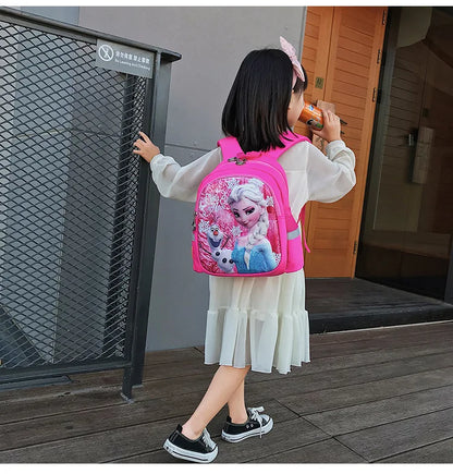 Disney Frozen Elsa Kindergarten Schoolbag - Cartoon Shoulder Bag & Backpack for Boys and Girls, Baby Children Handbag