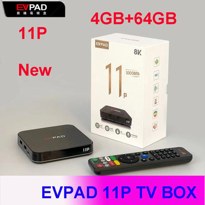 [Genuine] Evpad 11P 2025 Android TV Box – 4G/64G Set Top Box, Popular in Korea, Japan, USA, Singapore & More