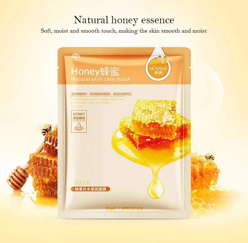 30pcs Natural Plant Facial Masks, Moisturizing & Oil Control, Anti-Aging Aloe Fruit Korean Sheet Masks for Skin Care