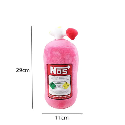 Car Neck Pillow - Plush NOS Bottle Headrest Cushion for Driver & Front Passenger Seat, Car Interior Decor Pillow