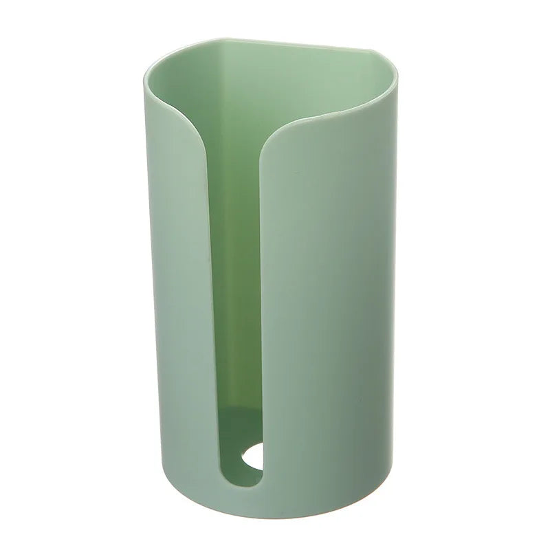 Nail-Free Wall-Mounted Plastic Garbage Bag Holder – Trash & Cotton Pad Storage Box for Home, Kitchen, and Bathroom