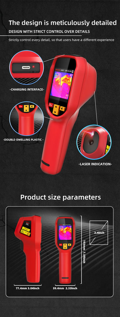 New Style Thermal Imaging Camera – 240x240 Infrared Temperature Meter for PCB Repair & Industrial Pipeline Detection