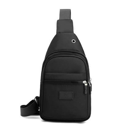 Women's Pure Color Nylon Chest Bag – Casual Shoulder & Crossbody Bag, Fashionable High-Quality Female Bag