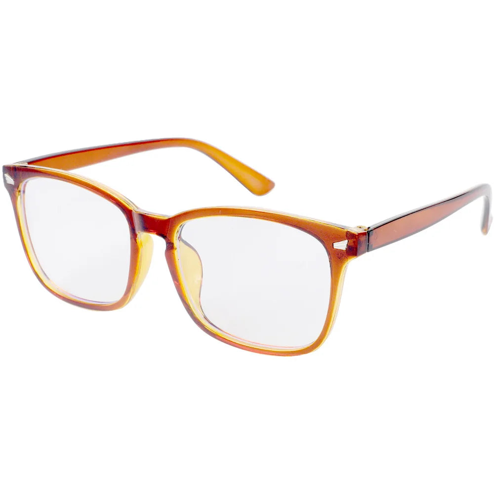 Square Blue Light Blocking Glasses – Nerd Eyeglasses Frame for Computer & Gaming Protection