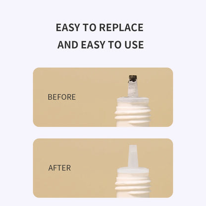 GLAMLASH Stainless Steel Cap Opener: Universal Eyelash Glue Bottle Replacement Tool - Anti-Blocking Head for Easy Application