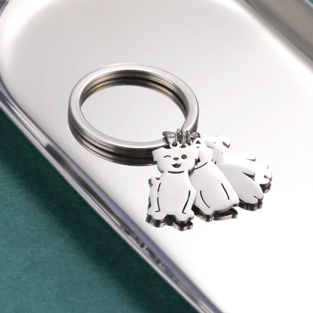 Personalized Kids & Family Keychain – Custom Name Key Chain for Mother’s Day, Couples, Boys, Girls, Pets, Mom, Dad, Baby Gift