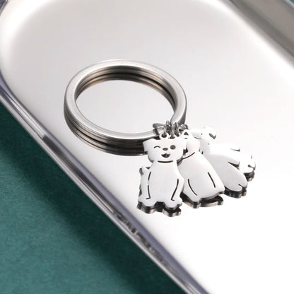 Personalized Kids & Family Keychain – Custom Name Key Chain for Mother’s Day, Couples, Boys, Girls, Pets, Mom, Dad, Baby Gift