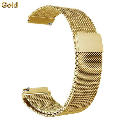 18mm-22mm Metal Watch Strap – Milanese Loop Bracelet for Garmin Vivoactive, Venu, Forerunner & SQ Series