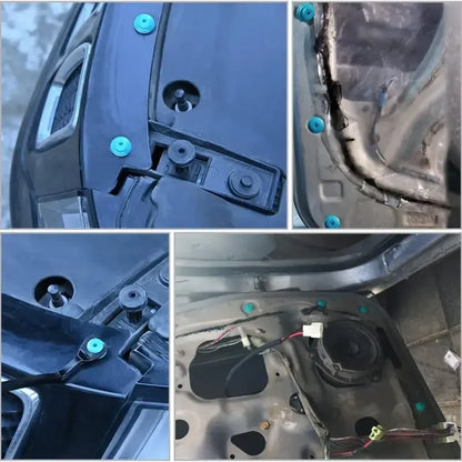 Auto Door Panel Clips with Seal Rings - Car Fastener Rivet Retainers for Interior & Bumper Repair