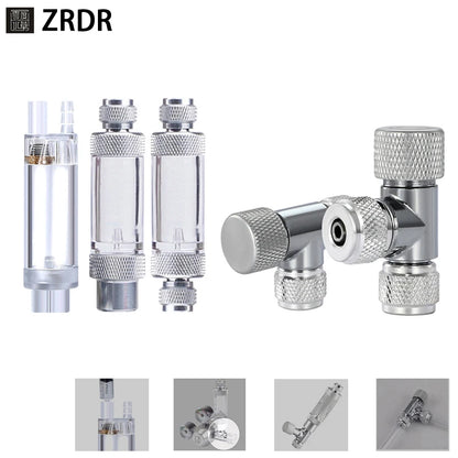 ZRDR Aquarium CO2 Bubble Counter – CO2 Generator Regulator with Single/Double Head Fine-Tuning Valve