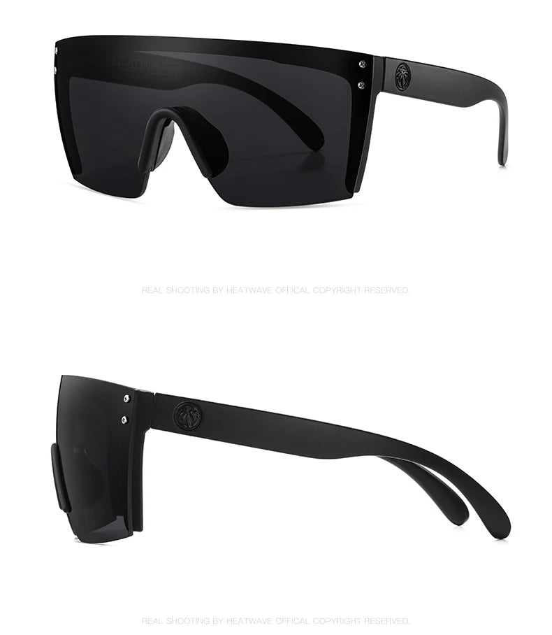 NEW Luxury Brand Mirrored Polarized Sunglasses — Men’s Sport Goggles with UV400 Protection & Case