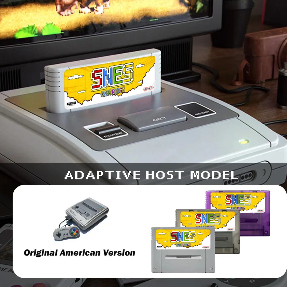 3000-in-1 SFC Game Cartridge with 8GB TF Card — Memory Card for Super Famicom & SNES Console