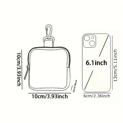 Large Capacity Coin Wallets with Cross Pattern — Digital Print Storage Bags, Ideal Gift Choice