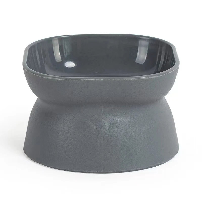 Elevated Cat & Dog Food Bowl - Anti-Vomiting Whisker-Friendly Pet Feeder
