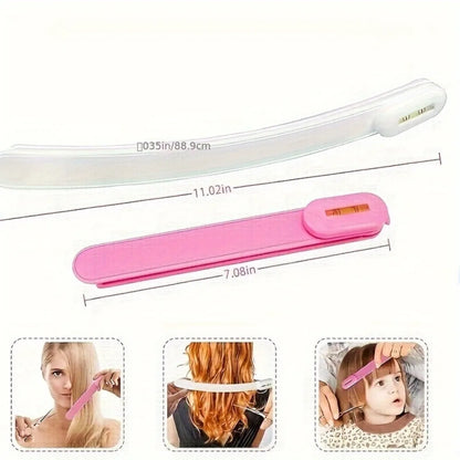 3Pcs Hair Cutting Tool Kit - Bangs Trimming Scissors & Comb Set for DIY Home Hair Styling