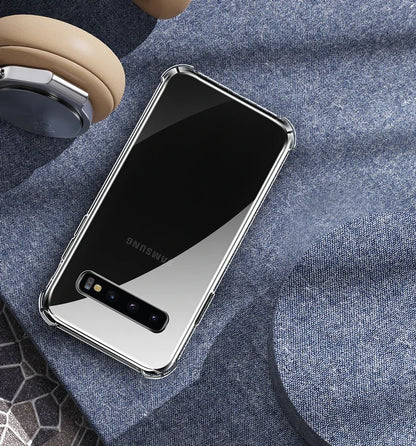 Luxury Transparent Silicone Case for Samsung Galaxy S25/S24/S20 FE/S10/S9/S8 Plus/S10E/Note 8/9/10 Lite – Soft Shockproof Protection