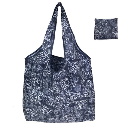 Portable Foldable Shopping Bag – Large Capacity Nylon Tote with Fashion Prints, Lightweight Reusable Travel & Grocery Essential Bag