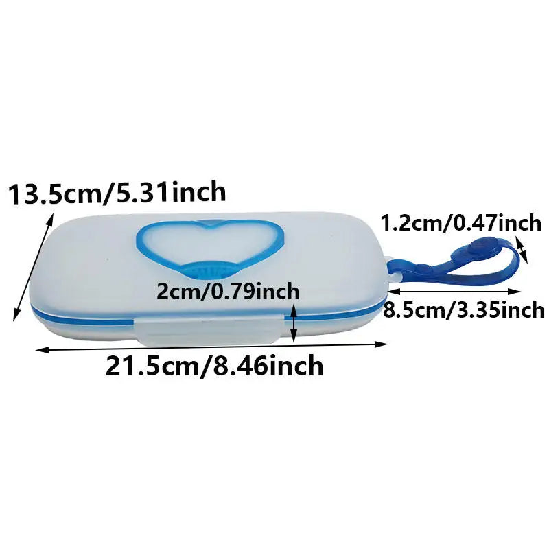 Portable Baby Wipe Dispenser – Refillable Wet Tissue & Mask Holder, Reusable Travel Storage Box