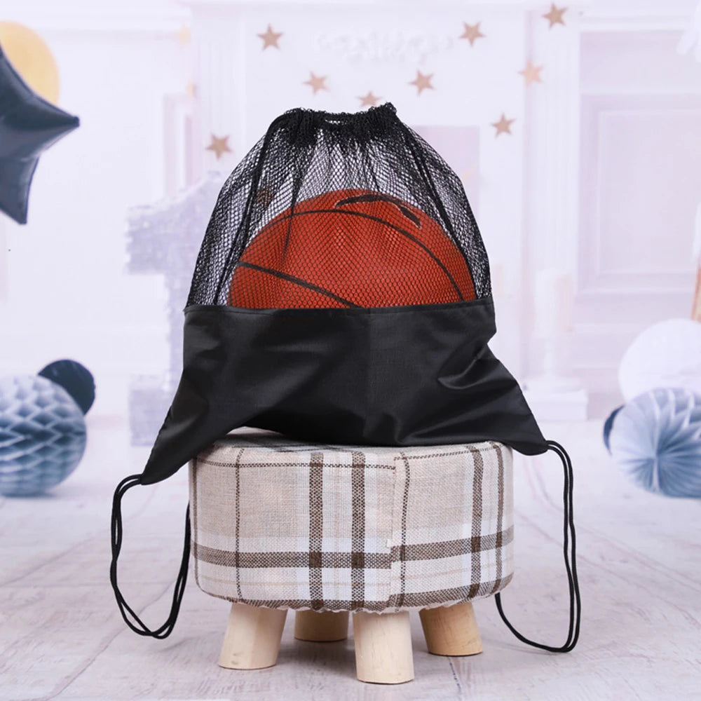 Mesh Sports Ball Storage Backpack – Multi-Purpose Portable Mesh Bag for Football, Basketball & Volleyball Carry and Storage Organizer