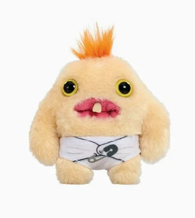 Fuggler Plush Baby Series Mr. Needles – Funny Ugly Monster Stuffed Doll, Munch Rabid Rabbit Wide-Eyed Weirdo Soft Toy 9cm