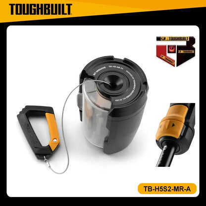 TOUGHBUILT TB-H5S2-MR-A Ratcheting Multi-Bit Screwdriver - 24-Position Portable Manual Hand Tool