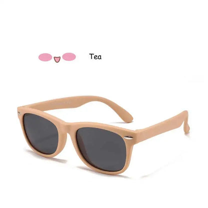 Kids Polarized Sunglasses – Classic Designer UV Protection Eyewear with TAC Lenses & TR90 Flexible Safety Frame for Boys & Girls