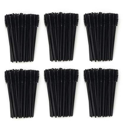 ANNAFRIS 50PCS Disposable Eyelash Brushes - Soft Crystal Lash Extension & Eyebrow Makeup Mascara Wands