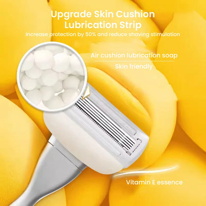 Gillette Venus Olay Manual Razor — 5-Layer Blade with Lubricating Strip & Air Cushion for Women’s Body & Bikini Hair Removal