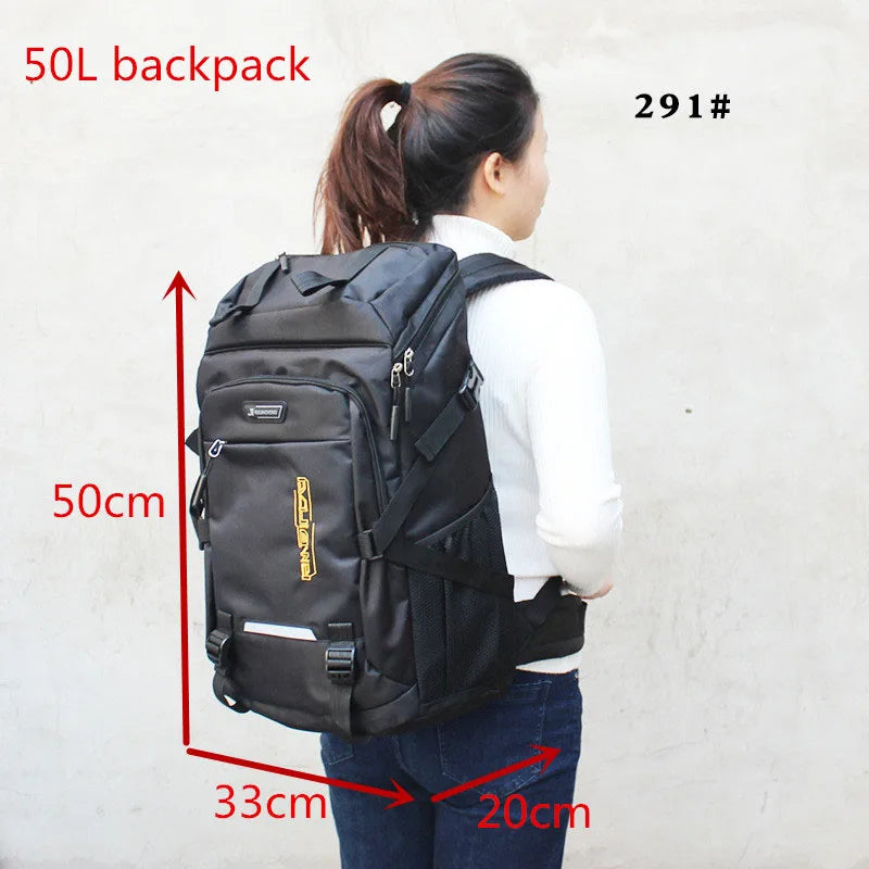 80L/50L Outdoor Hiking Backpack for Men & Women – Travel, Camping, Climbing, School Rucksack Bag