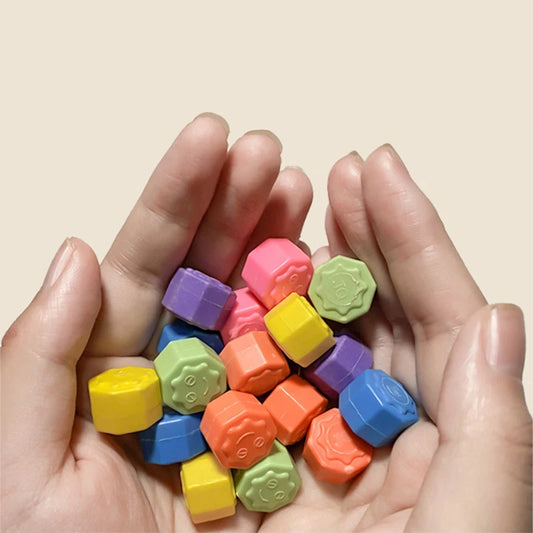 6pcs Classic Gonggi Stone Game Set - Nostalgic Desktop Party Toy for Kids, Students & Family Play