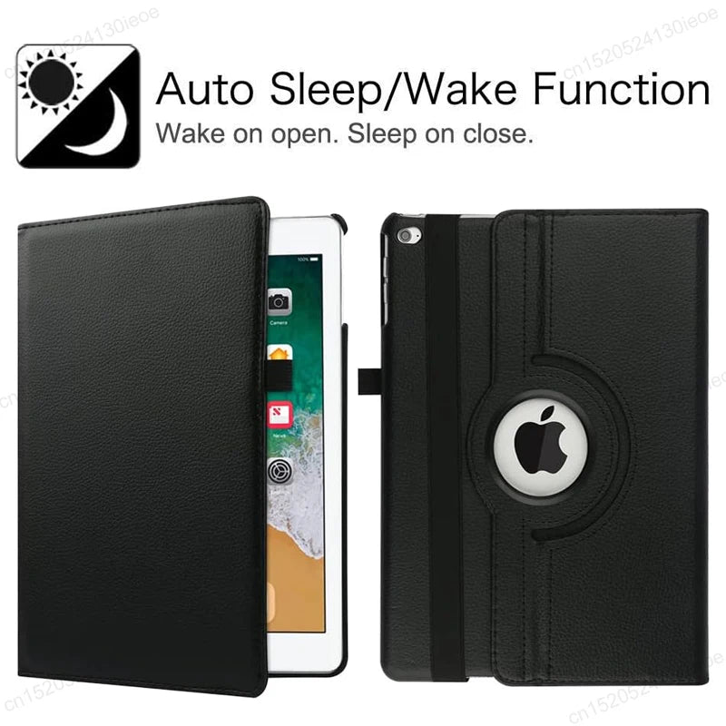 360° Rotating iPad Case - Protective Tablet Cover with Stand for iPad Pro Air 10.9 10.5 10.2 9.7 Inch Models