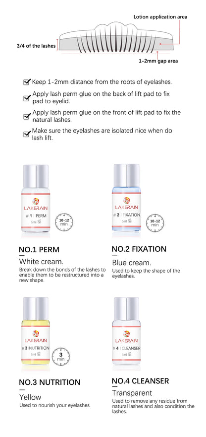 New Lash Lift Kit – Long-Lasting Eyelash Perming Lotion, Fixation Glue, Curly Lash Treatment, Professional Beauty Kit for Salon & Home Use