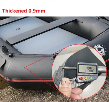 8.5ft Dinghy Boat for Adults – Widened Inflatable Fishing Kayak, Raft, Sport Boat with Paddles, Air Pump & Carry Bag