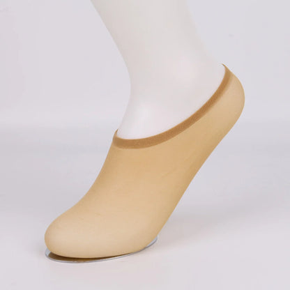 20/60 Pairs Non-Slip Invisible Boat Socks – Seamless Ice Silk, Thin & Breathable No-Show Ankle Socks for Summer