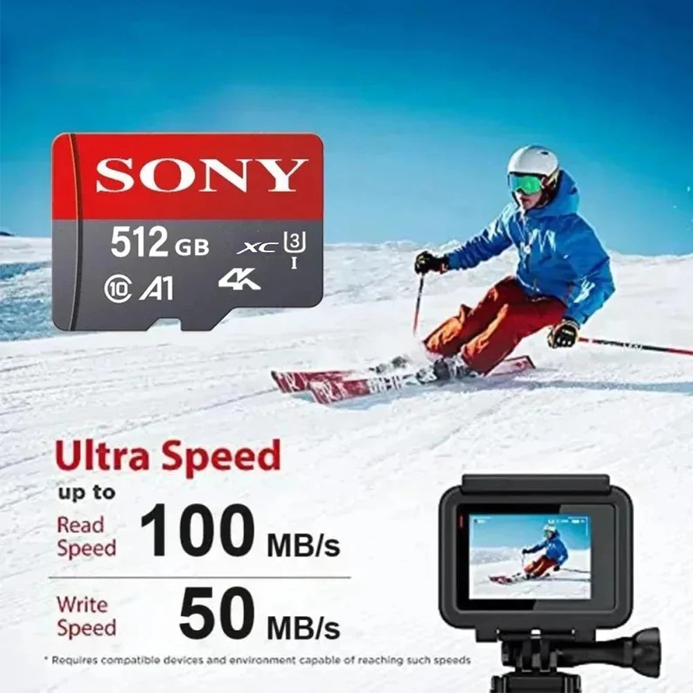 Sony TF High-Speed Micro SD Memory Card | 128GB–1TB A2 U3 V30 for Xiaomi & PC
