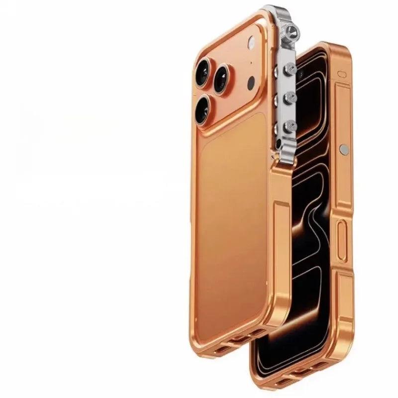 Aluminum Metal Frame iPhone Bumper Case - Luxury Alloy Protective Cover with Easy Disassembly