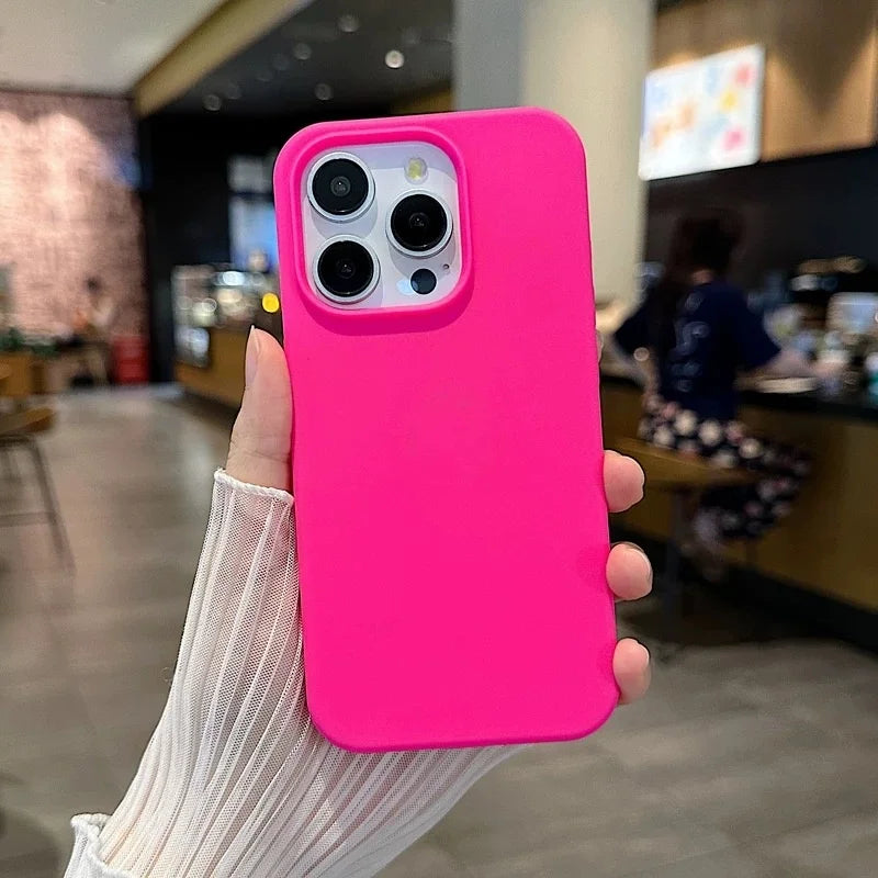 Liquid Silicone iPhone Case - Shockproof Protective Cover for iPhone 17, 16, 15, 14, 13 & 12 Pro Max