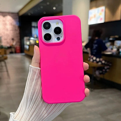 Liquid Silicone iPhone Case - Shockproof Protective Cover for iPhone 17, 16, 15, 14, 13 & 12 Pro Max