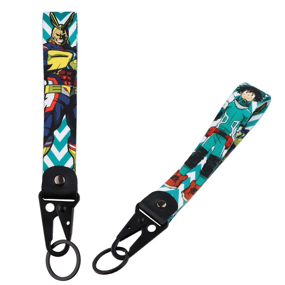 Anime Eagle Beak Keychain – Cool Short Lanyard for Phone, Badge Holder & USB Pendant
