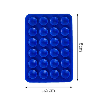 1pc Suction Cup Wall Stand – Multifunctional Silicone Phone Holder with Anti-Slip Design – Square Single-Sided Leather Case Mount