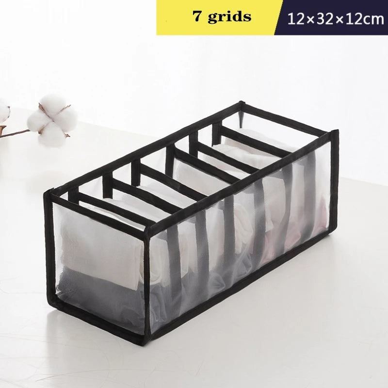 Organizer Storage Boxes for Panties & Socks – Wardrobe Divider for Pants, Underwear, Bras, Jeans & Clothes