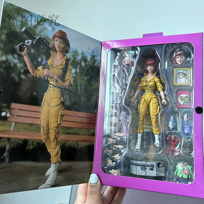 NECA Version 2.0 Female Reporter Action Figure — Yellow Clothes Collectible GK Statue Model Toy, Christmas Gift