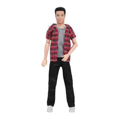 30cm Fashion Ken Doll – 1/6 Multi-Joint Movable Boyfriend with Clothes Suit, Dress-Up Toy for Kids
