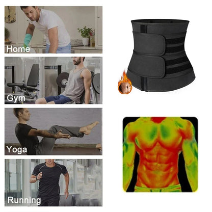 YBFDO Men’s Sauna Sweat Waist Trainer – Slimming Abdominal Shaper Belt & Tummy Control Corset