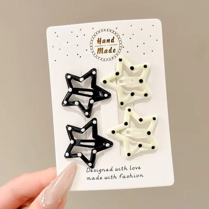Cute Fish Hair Clips Set - 4PCS Blue & Yellow Elegant Side Hairpins for Women & Girls Fashion Accessories