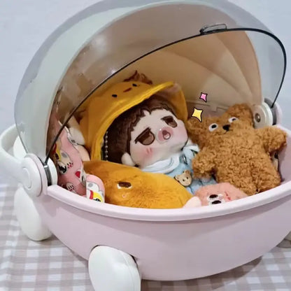 Labubu Baby Stroller Storage Box & Space Module Doll Cradle — Doll Bed Furniture & Accessories for Labubu Dolls