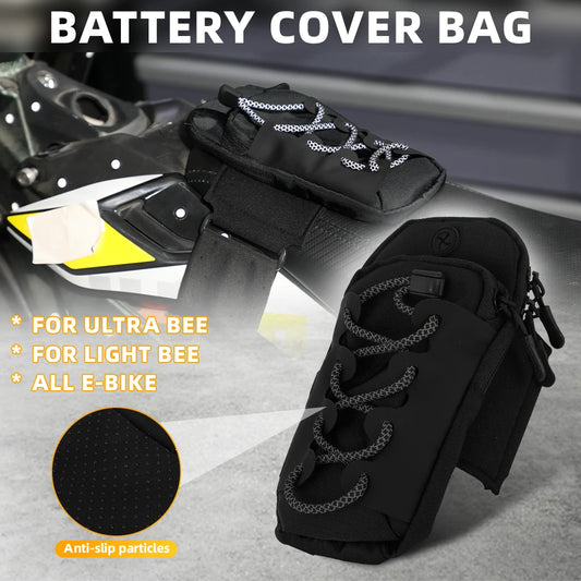 Universal Motorcycle Battery Cover Frame Bag - Front Storage Bag for Surron, E-Bikes & Electric Motorcycles