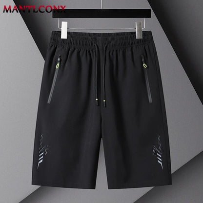Men's Summer Sport Shorts – Cool Running, Gym & Fitness Training Shorts in Black and Gray