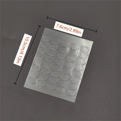 200pcs Transparent Double-Sided Tape Pads - Non-Marking Anti-Skid Adhesive Stickers for DIY Projects & Model Car Decor