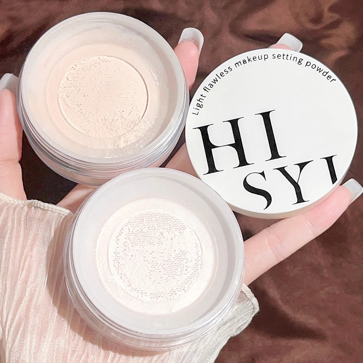 Transparent Makeup Setting Powder - Lightweight Waterproof Natural Finish Face Powder